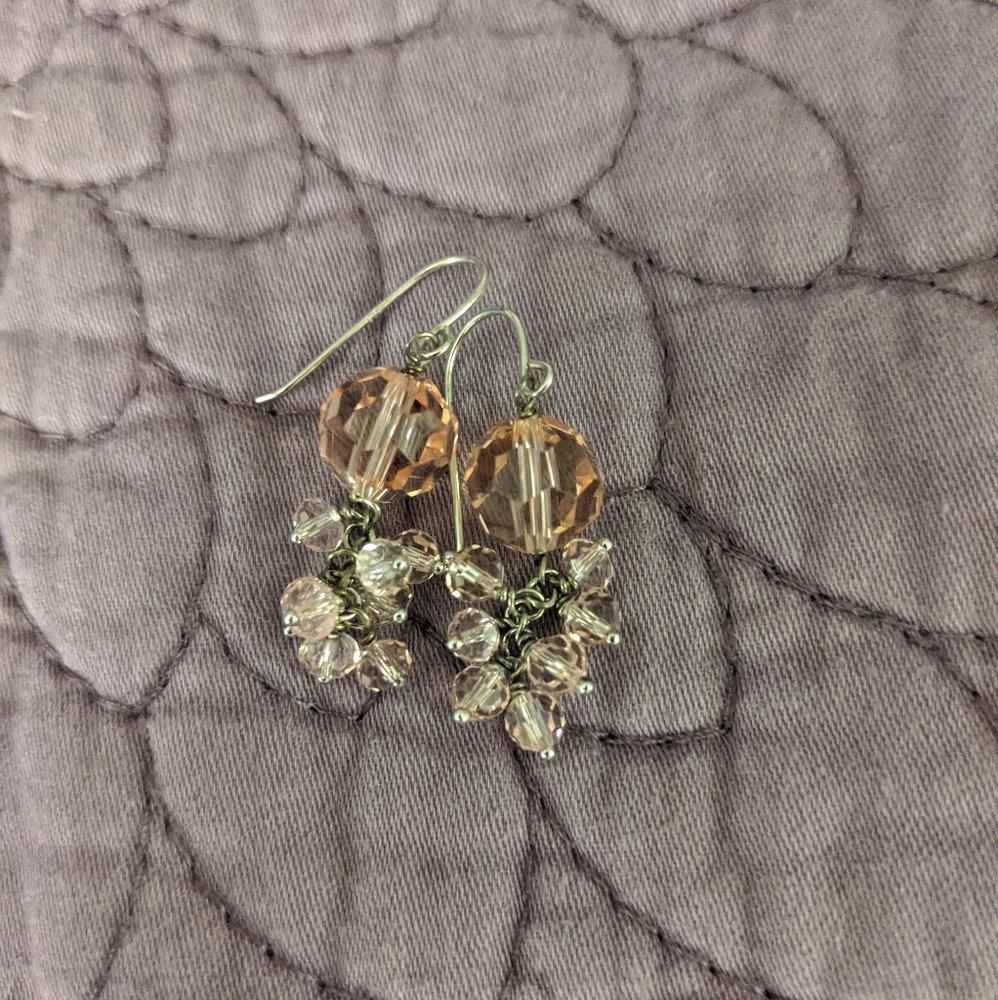 Pink dangle earrings!